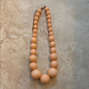 Peach Beaded Necklace